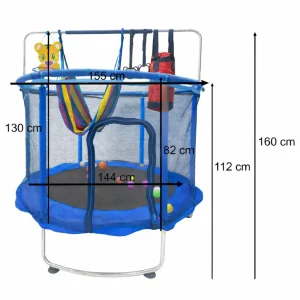 trampolina dla dzieci ogrodowa siatka piki koszykowka 150cm 83c8633396434d5c95d40b6a30ecce4a