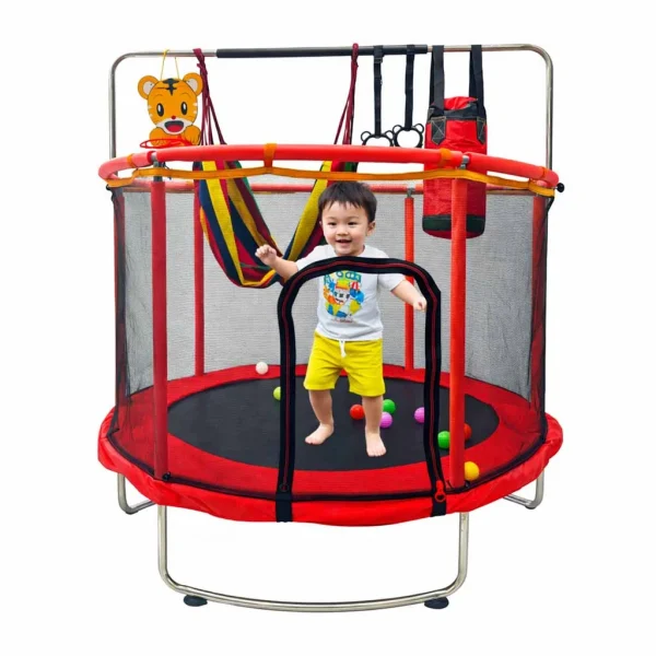 trampolina dla dzieci ogrodowa siatka piki koszykowka 150cm 8c32aeabf1db430bac2a9030e9c8a38c