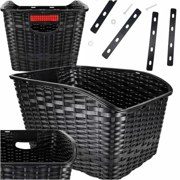 kosz na rower koszyk rowerowy na bagaznik tylny rattanowy z fa2ff4abc47d45528d80915b44b0023b