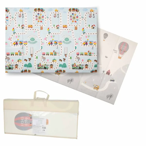 mata edukacyjna piankowa dwustronna skadana 150x200cm balony 7ab0bb745c5d4ad08e863b6a7d503d8d