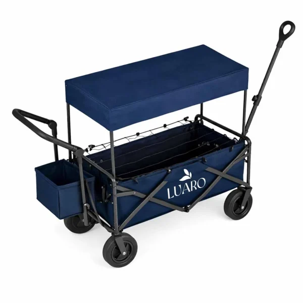 wozek transportowy luaro plazowy skadany z daszkiem i siatka 730ed73c196340ce827b48399733e929