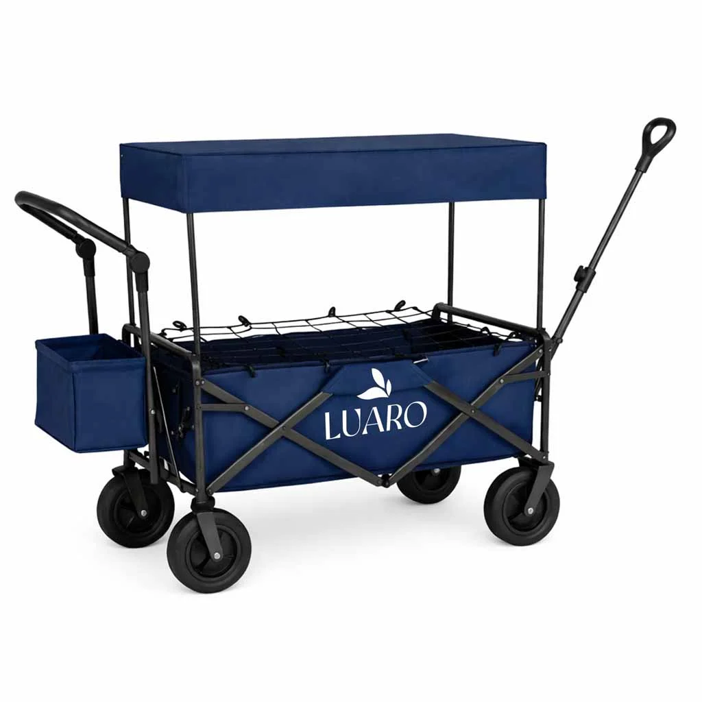 wozek transportowy luaro plazowy skadany z daszkiem i siatka 9553c811ddd447d980c269ee7e93d9eb