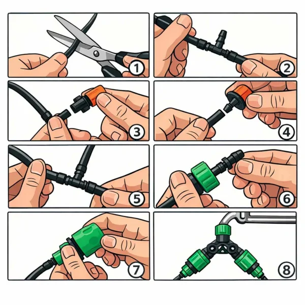 zraszacz ogrodowy luaro kurtyna wodna mgieka system nawadnia 699413312c6c41cc903cc2600a722c22